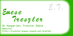 emese treszler business card
